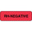 Label Paper Permanent Rh-Negative 1 1/4" X 3/8" Fl. Red 1000 Per Roll