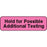 Label Paper Permanent Hold For Possible 1 1/4" X 3/8" Fl. Pink 1000 Per Roll