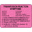 Label Paper Permanent Transfusion Reaction 2 3/8" X 1 3/4" Fl. Pink 1000 Per Roll