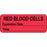 Label Paper Permanent Red Blood Cells 2 1/4" X 7/8" Fl. Red 1000 Per Roll