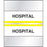 Chart Tab Paper Hospital Hospital 1 1/4" X 1 1/2" Yellow 100 Per Package