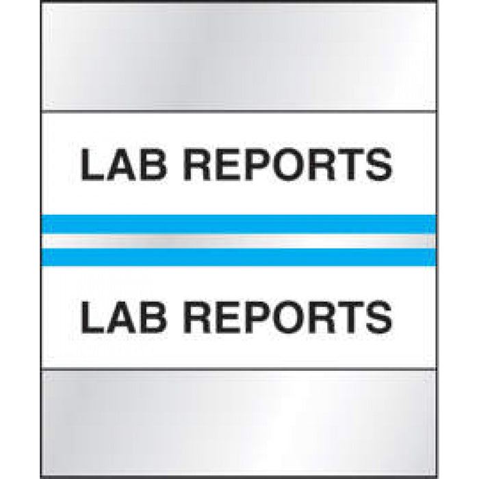 Chart Tab Paper Lab Reports Lab 1 1/4" X 1 1/2" Blue 100 Per Package