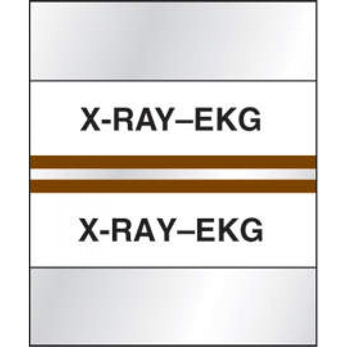 Chart Tab Paper X-Ray-Ekg X-Ray-Ekg 1 1/4" X 1 1/2" Brown 100 Per Package