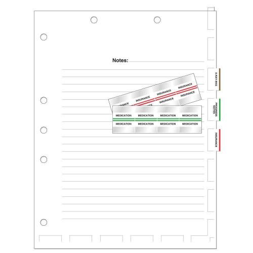 PDC Healthcare Chart Divider Sheets - Chart Divider Sheet, Blank, 8.5" x 11" - 59702861