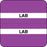 Chart Tab Paper Lab Lab 1 1/2" X 1 1/2" Purple 100 Per Roll