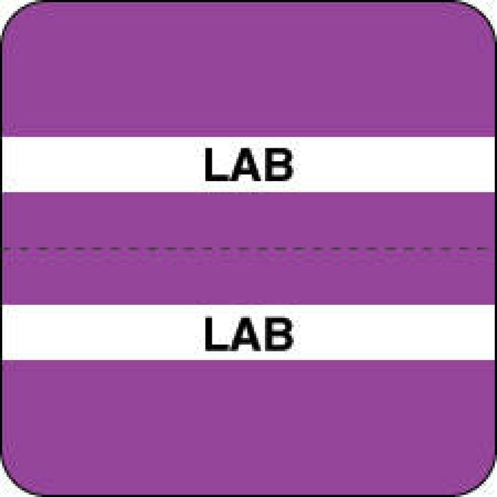 Chart Tab Paper Lab Lab 1 1/2" X 1 1/2" Purple 100 Per Roll