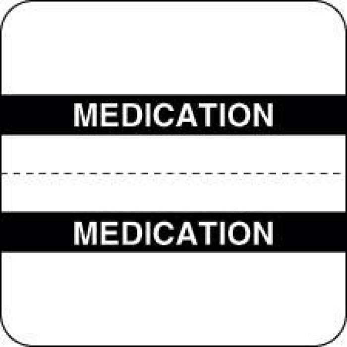 Chart Tab Paper Medication 1 1/2" X 1 1/2" White 100 Per Roll