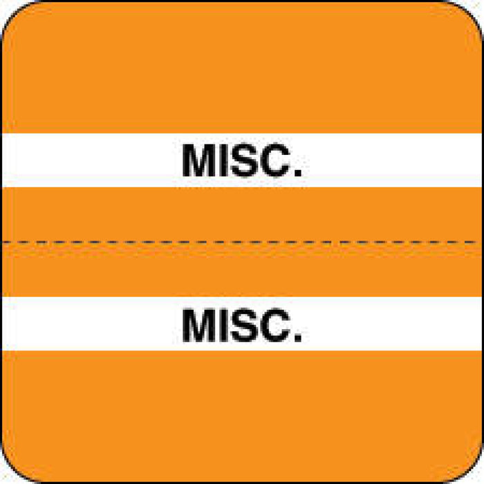 Chart Tab Paper Misc. Misc. 1 1/2" X 1 1/2" Orange 100 Per Roll