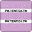 Chart Tab Paper Patient Data Patient 1 1/2" X 1 1/2" Light Purple 100 Per Roll