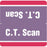 Label Wraparound Paper Permanent C.T. Scan C.T. Scan 1 7/8" X 1 7/8" Purple With Red 1000 Per Roll