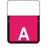 Tab Compatible 1307 Color-Code Label Alphabetical Compatible Series 1" X 3/4" 500/Roll