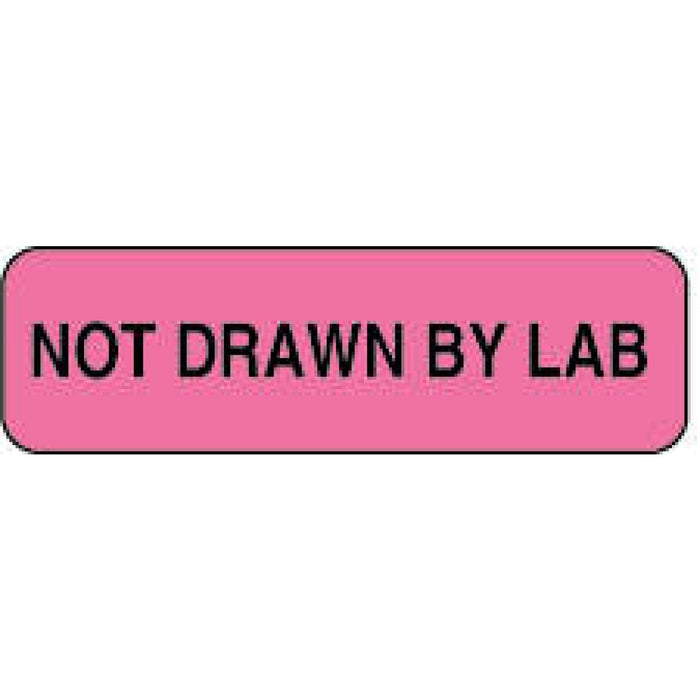 Label Paper Permanent Not Drawn By Lab 1 1/4" X 3/8" Fl. Pink 1000 Per Roll