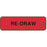 Label Paper Permanent Re-Draw 1 1/4" X 3/8" Fl. Red 1000 Per Roll