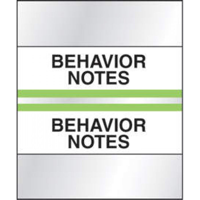 Chart Tab Paper Behavior Notes 1 1/4" X 1 1/2" Light Green 100 Per Package