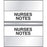 Chart Tab Paper Nurses Notes Nurses 1 1/4" X 1 1/2" Gray 100 Per Package