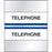 Chart Tab Paper Telephone Telephone 1 1/4" X 1 1/2" Blue 100 Per Package