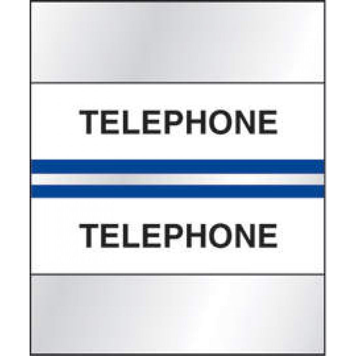 Chart Tab Paper Telephone Telephone 1 1/4" X 1 1/2" Blue 100 Per Package