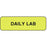 Label Paper Permanent Daily Lab 1 1/4" X 3/8" Fl. Yellow 1000 Per Roll