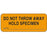 Label Paper Permanent Do Not Throw Away Hold 2 1/4" X 7/8" Fl. Orange 1000 Per Roll