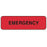 Label Paper Permanent Emergency 1 1/4" X 3/8" Fl. Red 1000 Per Roll