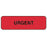 Label Paper Permanent Urgent 1 1/4" X 3/8" Fl. Red 1000 Per Roll