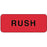 Label Paper Permanent Rush 2 1/4" X 7/8" Fl. Red 1000 Per Roll