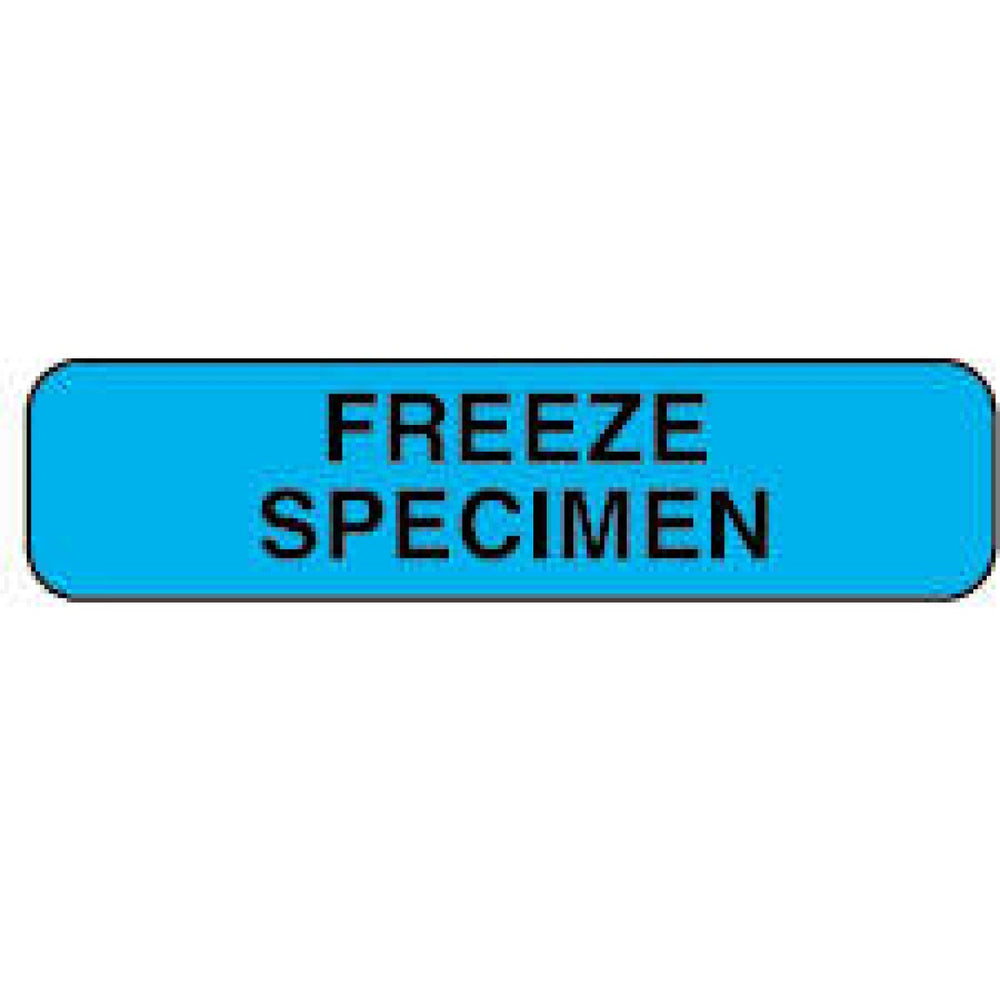 Label Paper Permanent Freeze Specimen 1 1/4" X 3/8" Blue 1000 Per Roll