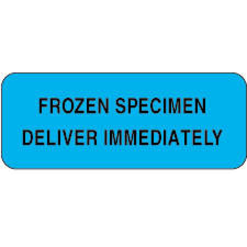 Label Paper Permanent Frozen Specimen 2 1/4" X 7/8" Blue 1000 Per Roll