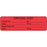 Label Paper Permanent Critical Test Called 2 7/8" X 7/8" Fl. Red 1000 Per Roll