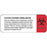 Label Paper Permanent Caution Contains 2 1/4" X 7/8" White With Red 1000 Per Roll