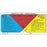 Label Paper Permanent Emergency Guide-Hazard 4" X 2" Multi-Color 250 Per Roll