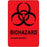 Label Paper Permanent Biohazard Hazard 2" X 3" Fl. Red 500 Per Roll