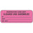 Label Paper Permanent Respiratory Care 2 1/4" X 7/8" Fl. Pink 1000 Per Roll