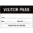 Visitor Pass Label Tamper-Evident Paper Removable Visitor Pass Name 3" Core 3 X 2" Black 1000 Per Roll