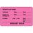 Label Paper Permanent Infants Last Name: 3" X 1 3/4" Fl. Pink 500 Per Roll