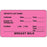 PDC Healthcare Permanent Infant Labels - Label with Infant's Last Name, 3 x 1.75, Fluorescent Pink - 59705005