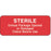 Label Paper Permanent Sterile Unless 2 1/4" X 7/8" Red 1000 Per Roll