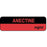 Anesthesia Label Paper Permanent Anectine Mg/Ml 1 1/4" X 3/8" Fl. Red And Black 1000 Per Roll