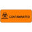 Label Paper Permanent Contaminated 2 1/4" X 7/8" Fl. Orange 1000 Per Roll