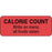 Label Paper Permanent Calorie Count Write 2 1/4" X 7/8" Fl. Red 1000 Per Roll