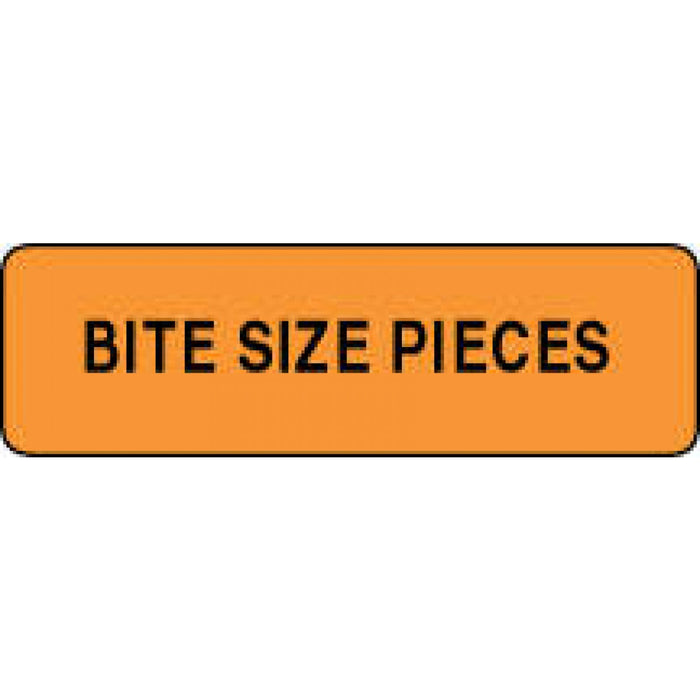 Label Paper Permanent Bite Size Pieces 1 1/4" X 3/8" Fl. Orange 1000 Per Roll