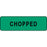 Label Paper Permanent Chopped 1 1/4" X 3/8" Dark Green 1000 Per Roll