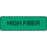 Label Paper Permanent High Fiber 1 1/4" X 3/8" Dark Green 1000 Per Roll