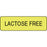 Label Paper Permanent Lactose Free 1 1/4" X 3/8" Fl. Yellow 1000 Per Roll