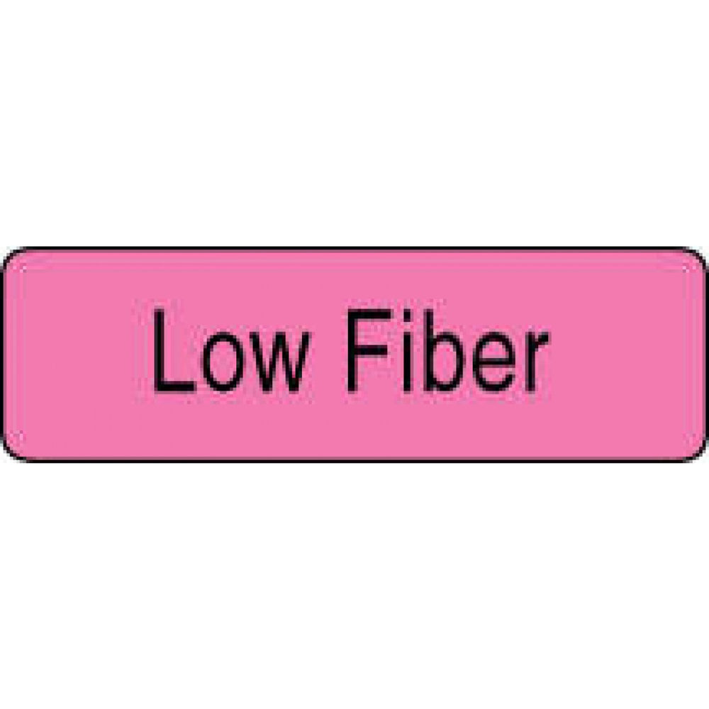 Label Paper Permanent Low Fiber 1 1/4" X 3/8" Fl. Pink 1000 Per Roll