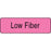 Label Paper Permanent Low Fiber 1 1/4" X 3/8" Fl. Pink 1000 Per Roll