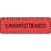 Label Paper Permanent Unsweetened 1 1/4" X 3/8" Fl. Red 1000 Per Roll