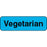 Label Paper Permanent Vegetarian 1 1/4" X 3/8" Blue 1000 Per Roll