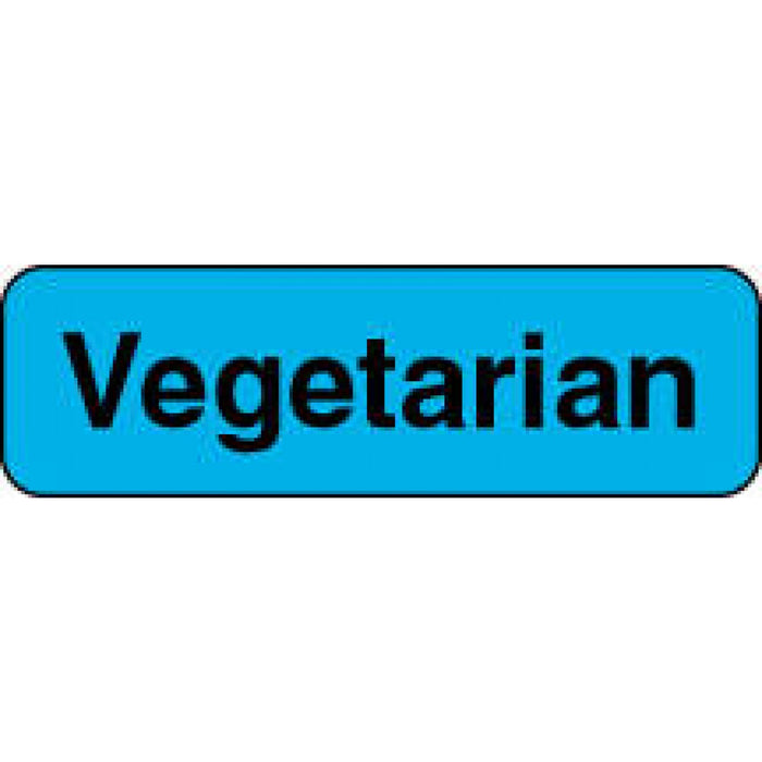 Label Paper Permanent Vegetarian 1 1/4" X 3/8" Blue 1000 Per Roll