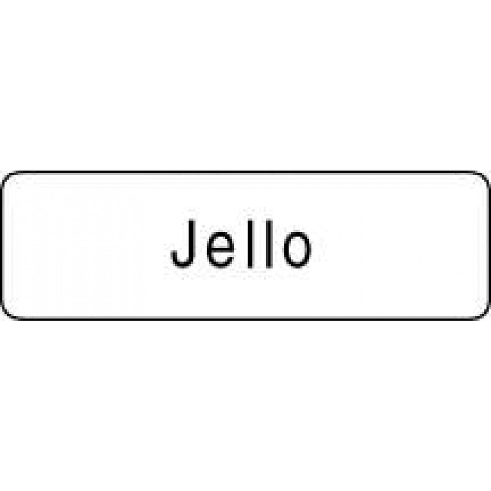 Label Paper Permanent Jello 1 1/4" X 3/8" White 1000 Per Roll